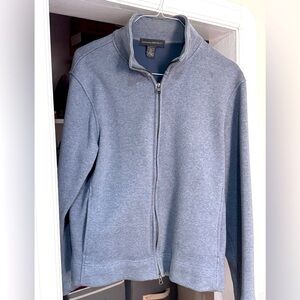 🧥Stunning Style Banana Republic Light Blue Grey Men’s Zip-Up Jacket - Size Large